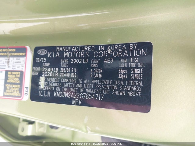 KNDJN2A22G7854717 KIA Soul