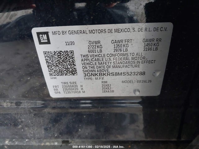 Chevrolet Blazer Awd Rs 2021 3GNKBKRS8MS523288 Image 9
