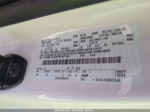 1FTMF1C52PKF67726 Ford F-150 Xl