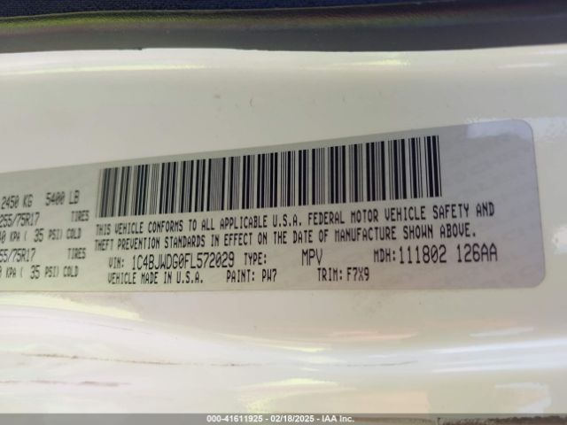 1C4BJWDG0FL572029 Jeep Wrangler Unlimited Freedom Edition