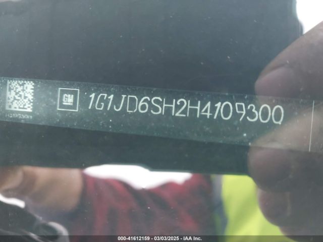 1G1JD6SH2H4109300 Chevrolet Sonic Lt Auto