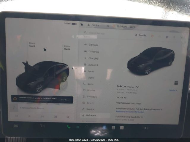 7SAYGAEE7PF739924 Tesla Model Y Awd/long Range Dual Motor All-wheel Drive