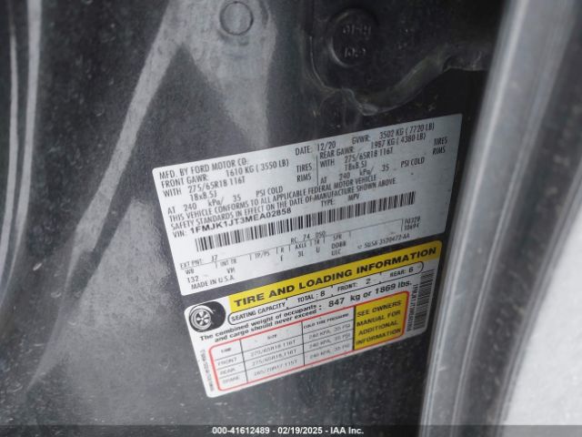 2021 FORD EXPEDITION 1FMJK1JT3MEA02858 Photo 8
