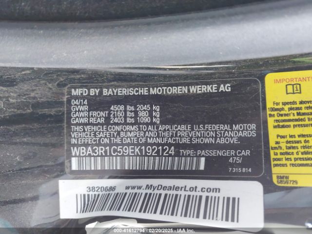 WBA3R1C59EK192124 BMW 435i