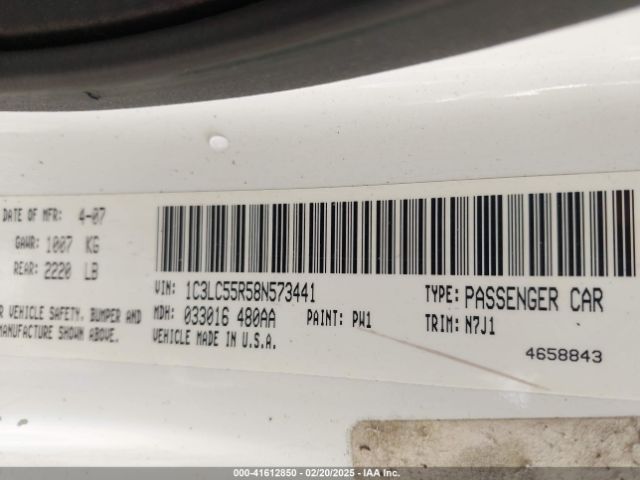 2008 CHRYSLER SEBRING 1C3LC55R58N573441 Photo 8