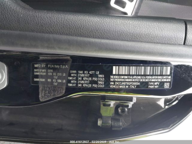 ZACCJABT9GPD08554 Jeep Renegade Latitude