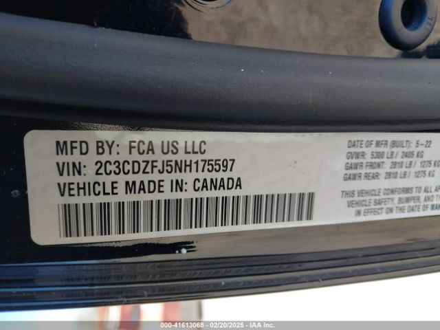 2022 DODGE CHALLENGER 2C3CDZFJ5NH175597 Photo 8