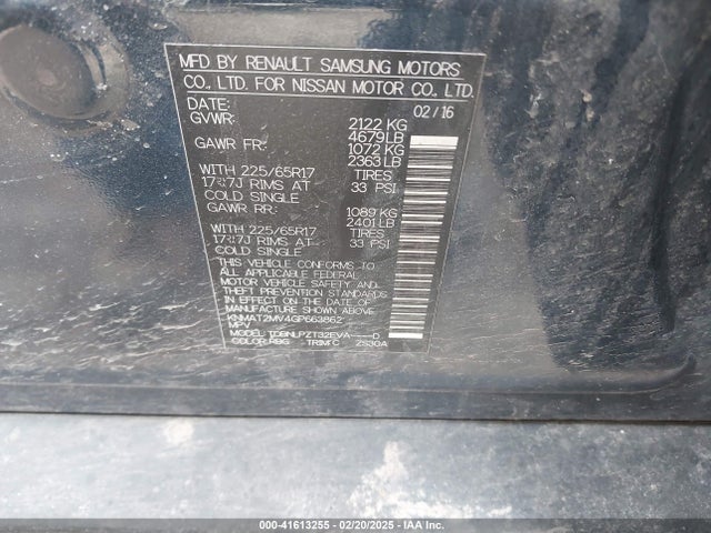 Nissan ROGUE S 2016 KNMAT2MV4GP663862 Image 9