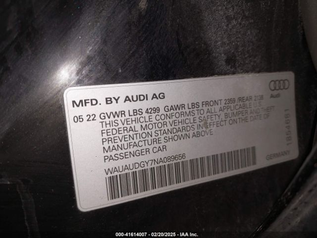 2022 AUDI A3 WAUAUDGY7NA089656 Photo 8