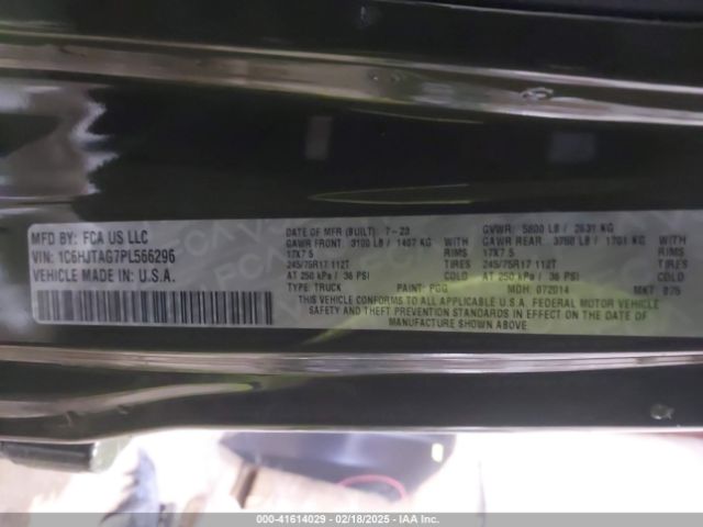 1C6HJTAG7PL566296 Jeep Gladiator Sport S 4x4