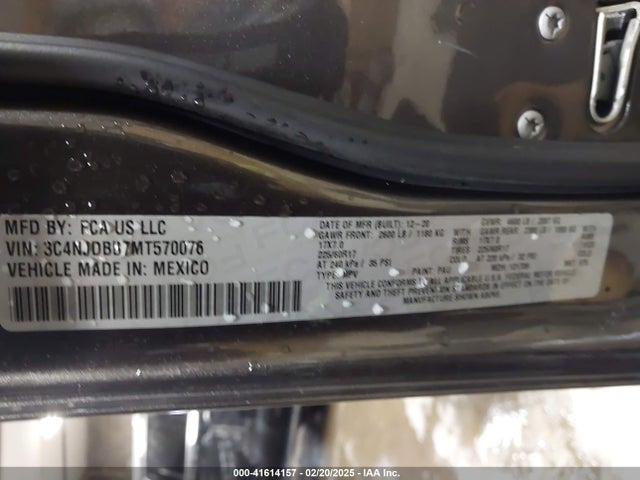 Jeep Compass Latitude 4x4 2021 3C4NJDBB7MT570076 Image 9