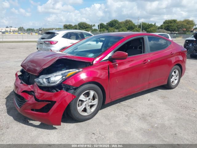 5NPDH4AE0FH650356 Hyundai ELANTRA SE