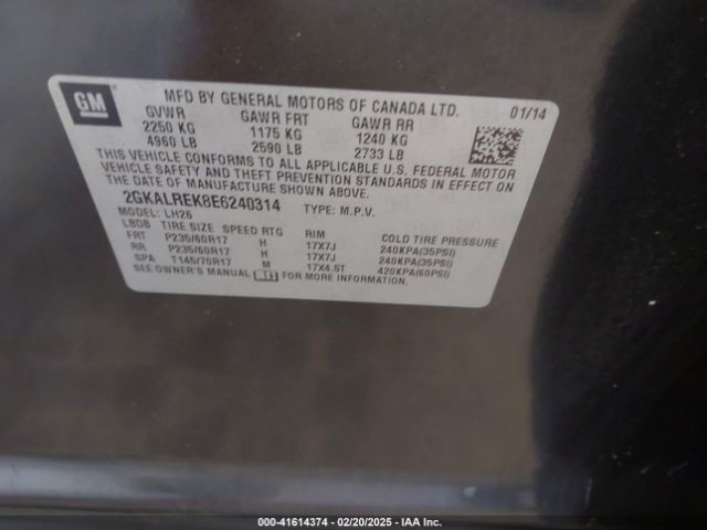 2GKALREK8E6240314 GMC Terrain Sle-2