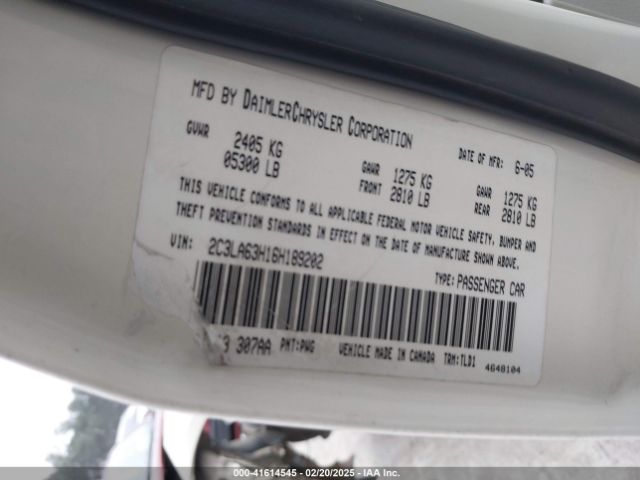 2006 CHRYSLER 300C 2C3LA63H16H189202 Photo 8