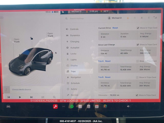 2020 TESLA MODEL 3 5YJ3E1EBXLF620035 Photo 6
