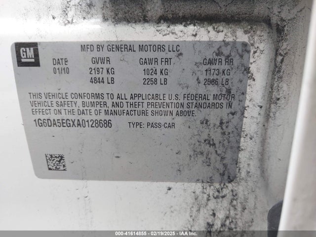 2010 CADILLAC CTS 1G6DA5EGXA0128686 Photo 8