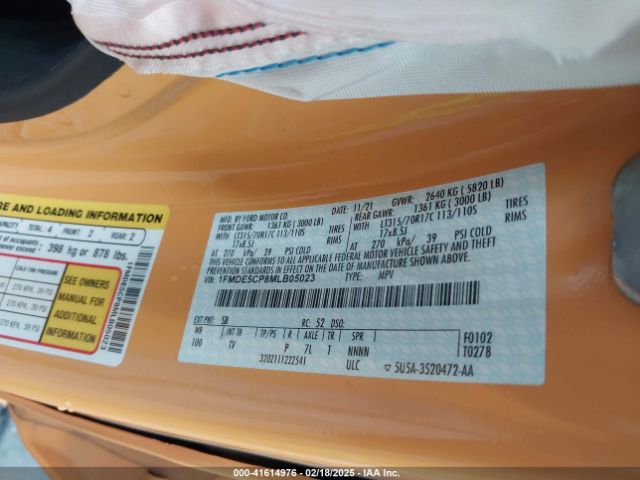 1FMDE5CP8MLB05023 Ford Bronco Wildtrak
