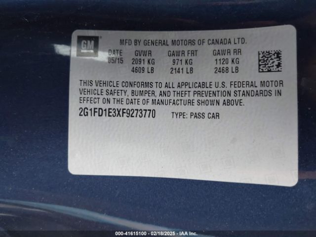 2G1FD1E3XF9273770 Chevrolet Camaro 1lt