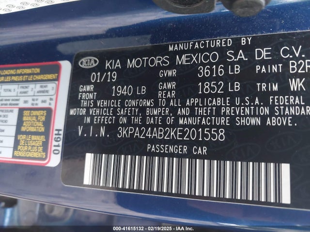 KIA RIO S 2019 3KPA24AB2KE201558 Image 9