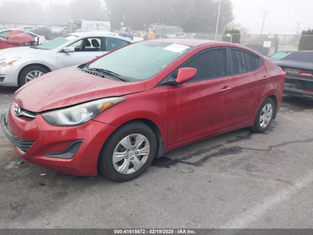 5NPDH4AE6GH780384 Hyundai ELANTRA SE