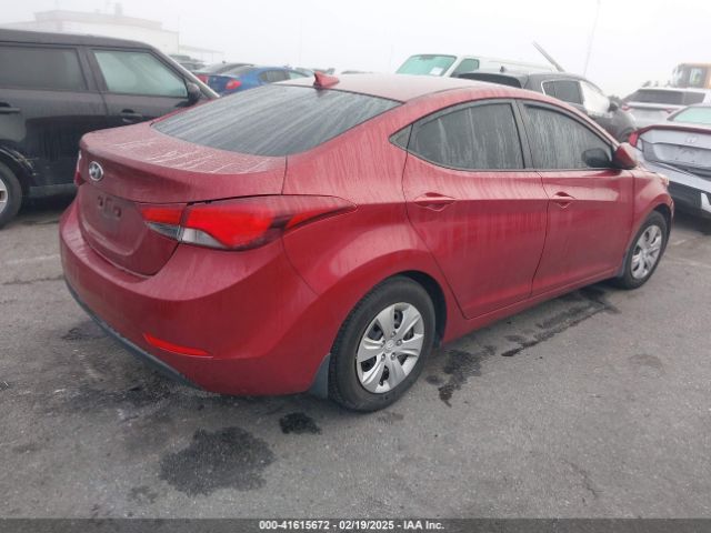 5NPDH4AE6GH780384 Hyundai ELANTRA SE
