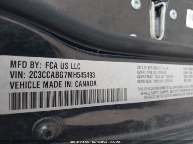 2021 CHRYSLER 300 2C3CCABG7MH545493 Photo 8