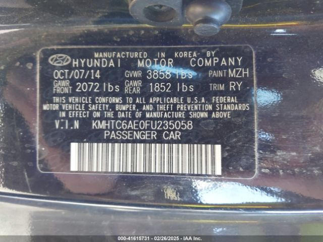 KMHTC6AE0FU235058 Hyundai Veloster Turbo