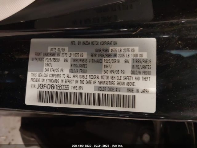 JM3KFADM6K1560099 Mazda Cx-5 Grand Touring