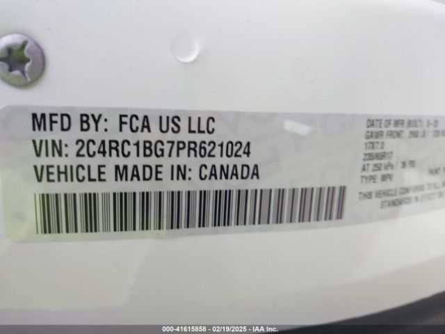 2C4RC1BG7PR621024 Chrysler Pacifica Touring L