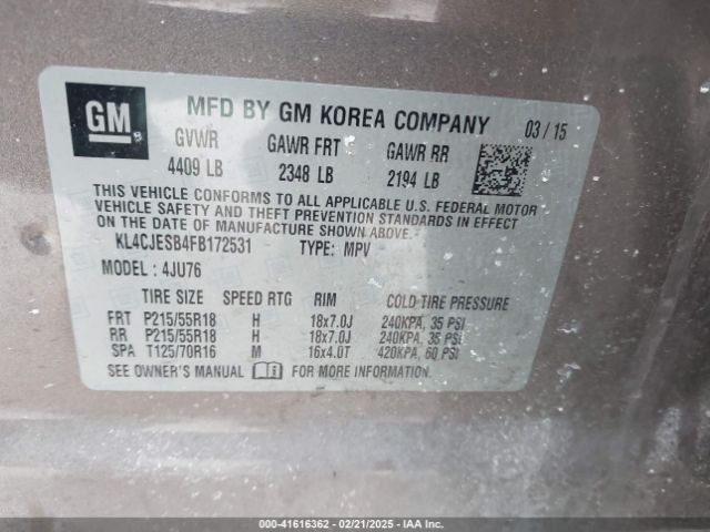 KL4CJESB4FB172531 Buick Encore