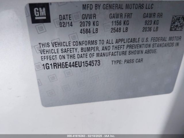 1G1RH6E44EU154573 Chevrolet Volt