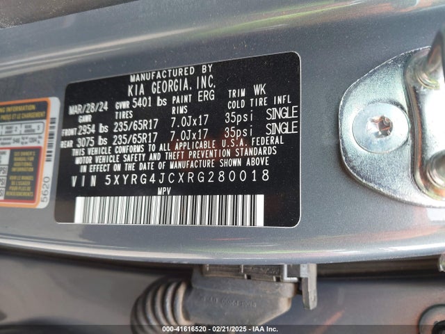 5XYRG4JCXRG280018 KIA SORENTO LX