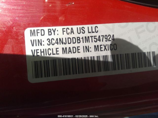 3C4NJDDB1MT547924 Jeep Compass Trailhawk 4x4
