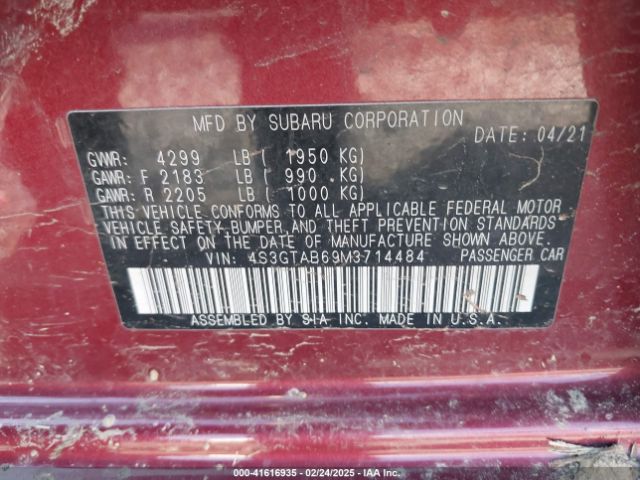 4S3GTAB69M3714484 Subaru Impreza 5-door