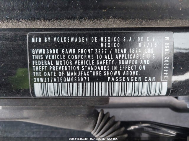 3VWJ17AT5GM636971 Volkswagen Beetle 1.8t Sel