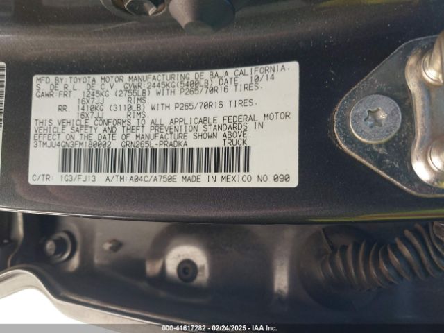 3TMJU4GN3FM180002 Toyota Tacoma Double Cab Prerunner