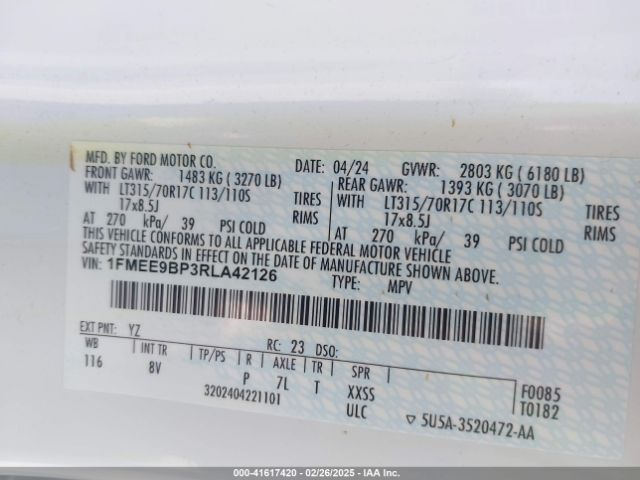 2024 FORD BRONCO 1FMEE9BP3RLA42126 Photo 8