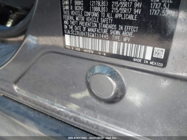3CZRU6H76GM711445 Honda Hr-v Ex-l