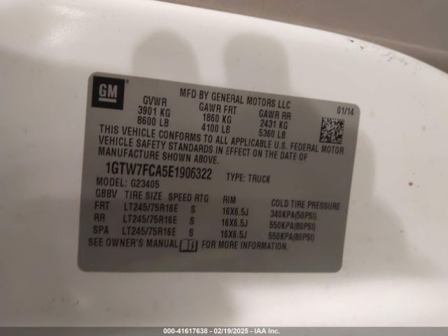 2014 GMC SAVANA 2500 1GTW7FCA5E1906322 Photo 8