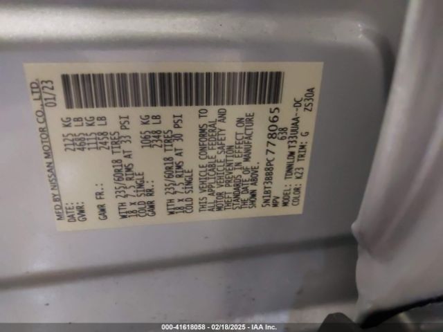2023 NISSAN ROGUE 5N1BT3BB8PC778065 Photo 8