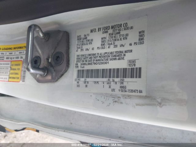 NM0LS6E79G1230301 Ford Transit Connect Xl
