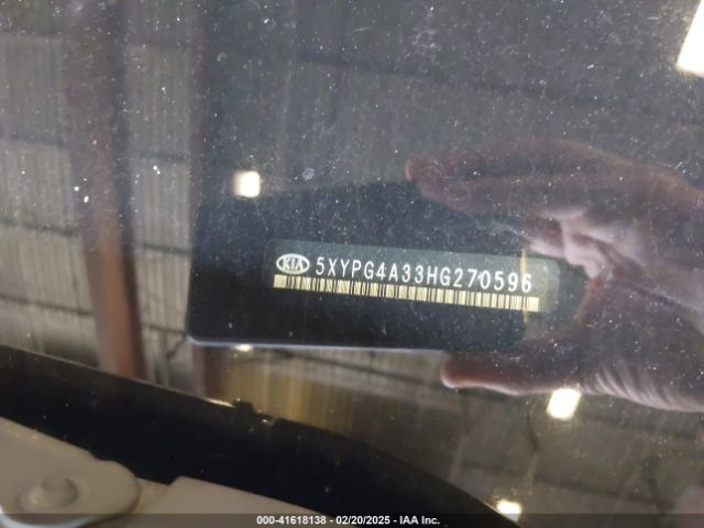 5XYPG4A33HG270596 KIA Sorento 2.4l Lx