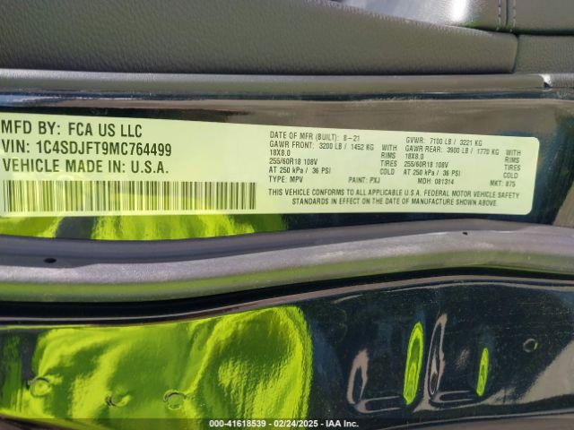 2021 DODGE DURANGO 1C4SDJFT9MC764499 Photo 8