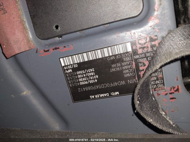 WD4PF0CD5KP088412 Mercedes-Benz Sprinter 2500 High Roof V6/standard Roof V6