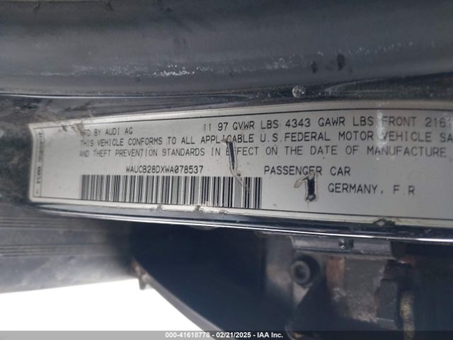 1998 AUDI A4 WAUCB28DXWA078537 Photo 8