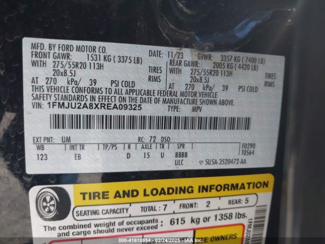 1FMJU2A8XREA09325 Ford Expedition Limited