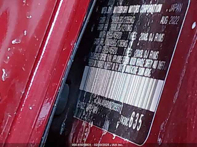 2022 MITSUBISHI OUTLANDER JA4J4VA8XNZ089311 Photo 8