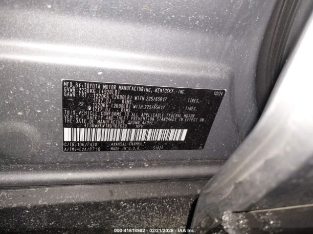 4T3RWRFV1RU161639 Toyota Rav4 Hybrid Xle