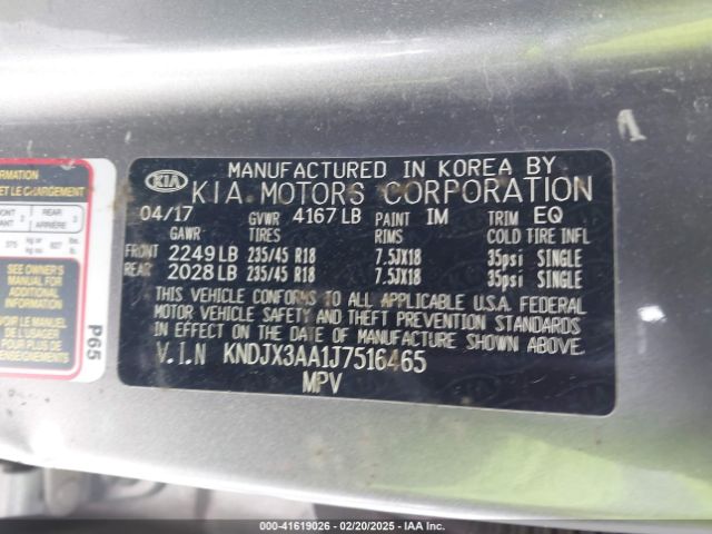 KNDJX3AA1J7516465 KIA Soul !