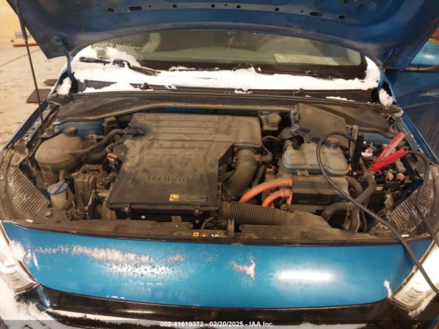 KMHC65LC1HU036827 Hyundai Ioniq Hybrid Blue
